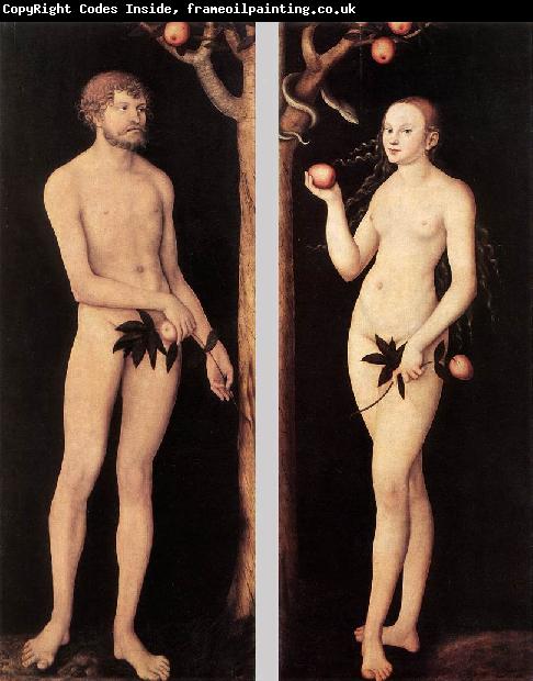 CRANACH, Lucas the Elder Adam and Eve 01
